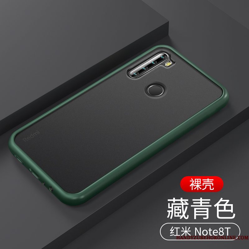 Hoesje Redmi Note 8t Siliconen Anti-fall Doorzichtig, Hoes Redmi Note 8t Schrobben Wit