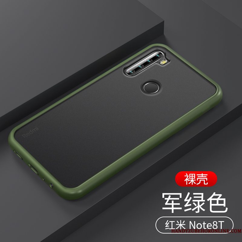 Hoesje Redmi Note 8t Siliconen Anti-fall Doorzichtig, Hoes Redmi Note 8t Schrobben Wit