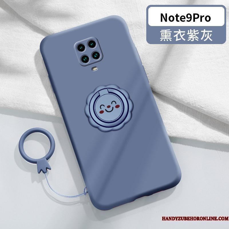 Hoesje Redmi Note 9 Pro Bescherming Rood Trend, Hoes Redmi Note 9 Pro Zakken Dun Smiley