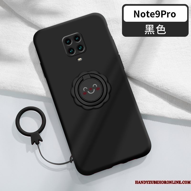 Hoesje Redmi Note 9 Pro Bescherming Rood Trend, Hoes Redmi Note 9 Pro Zakken Dun Smiley