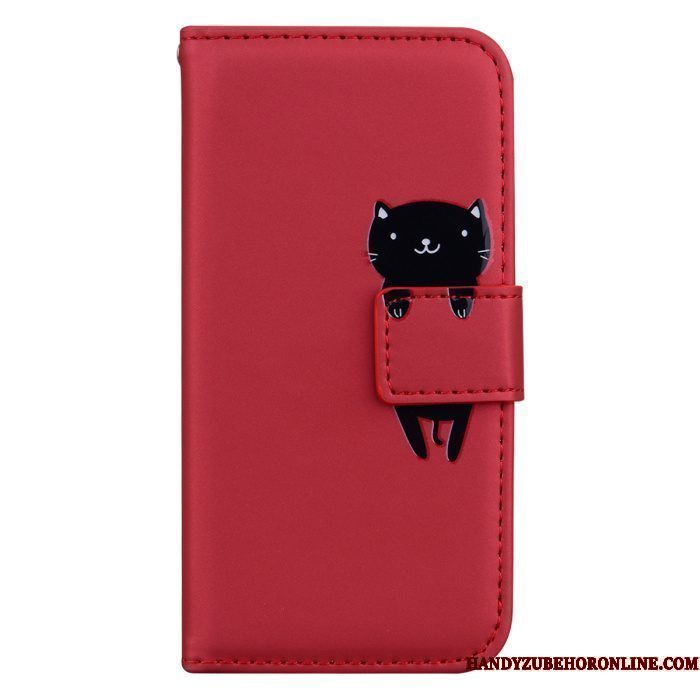 Hoesje Redmi Note 9 Pro Folio Kaart Grijs, Hoes Redmi Note 9 Pro Leer Telefoon Rood