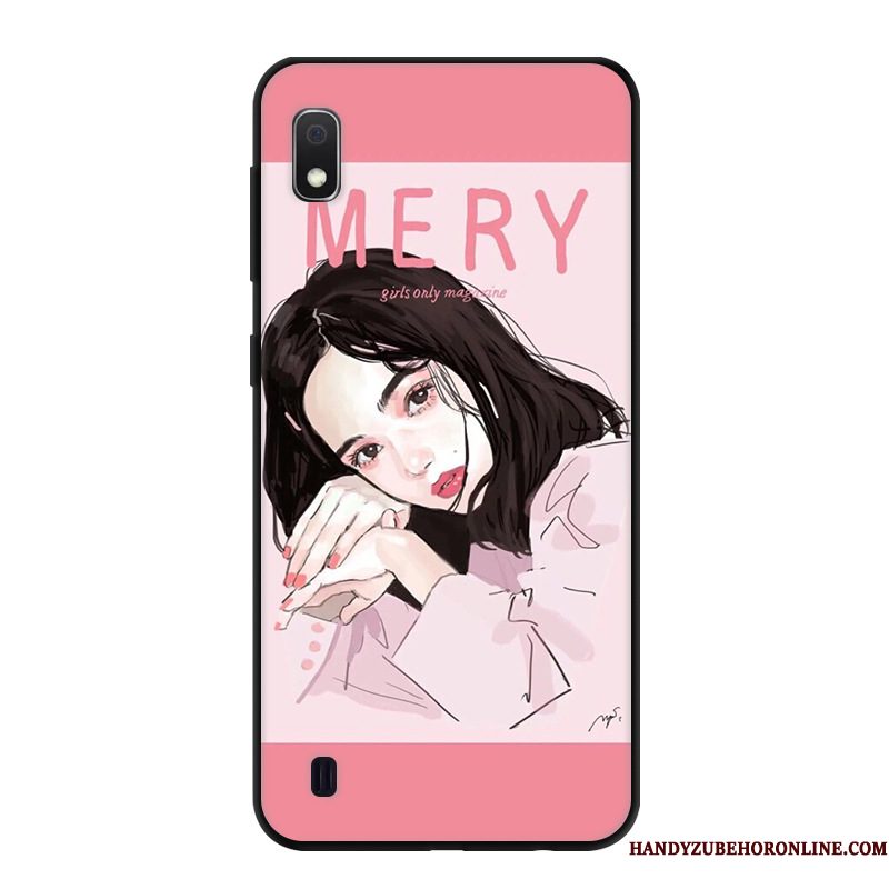 Hoesje Samsung Galaxy A10 Rozetelefoon, Hoes Samsung Galaxy A10 Anti-fall Trendy Merk