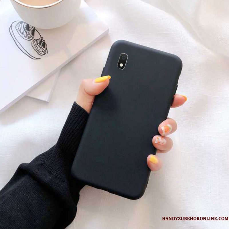 Hoesje Samsung Galaxy A10 Siliconen Trendy Merk Groen, Hoes Samsung Galaxy A10 Zacht Effen Kleurtelefoon