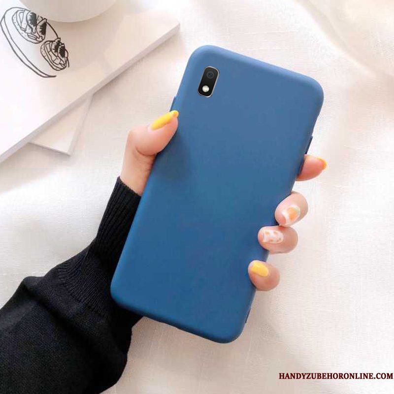 Hoesje Samsung Galaxy A10 Siliconen Trendy Merk Groen, Hoes Samsung Galaxy A10 Zacht Effen Kleurtelefoon