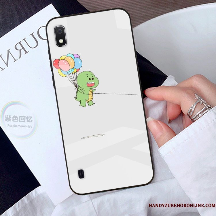 Hoesje Samsung Galaxy A10 Spotprent Anti-fall Mooie, Hoes Samsung Galaxy A10 Glas Persoonlijk