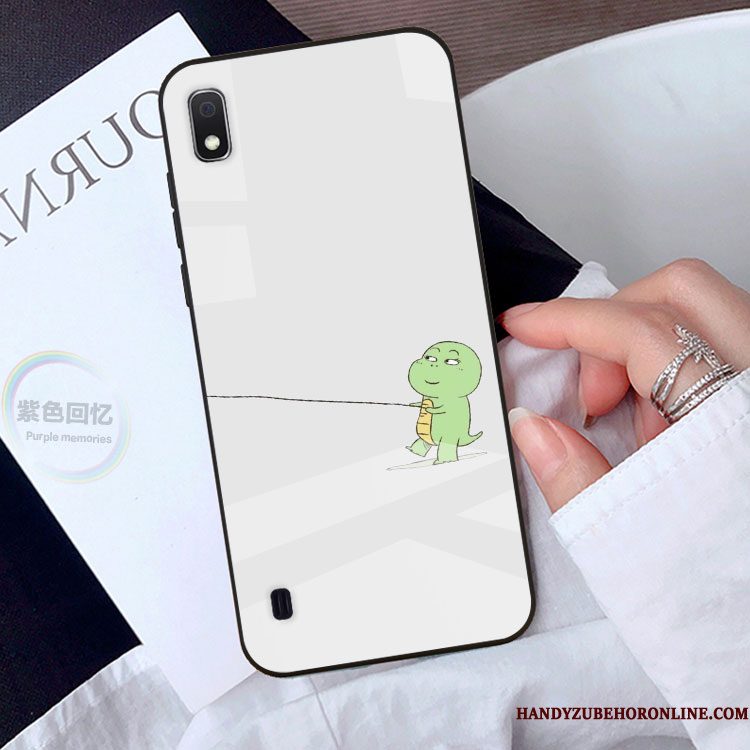 Hoesje Samsung Galaxy A10 Spotprent Anti-fall Mooie, Hoes Samsung Galaxy A10 Glas Persoonlijk