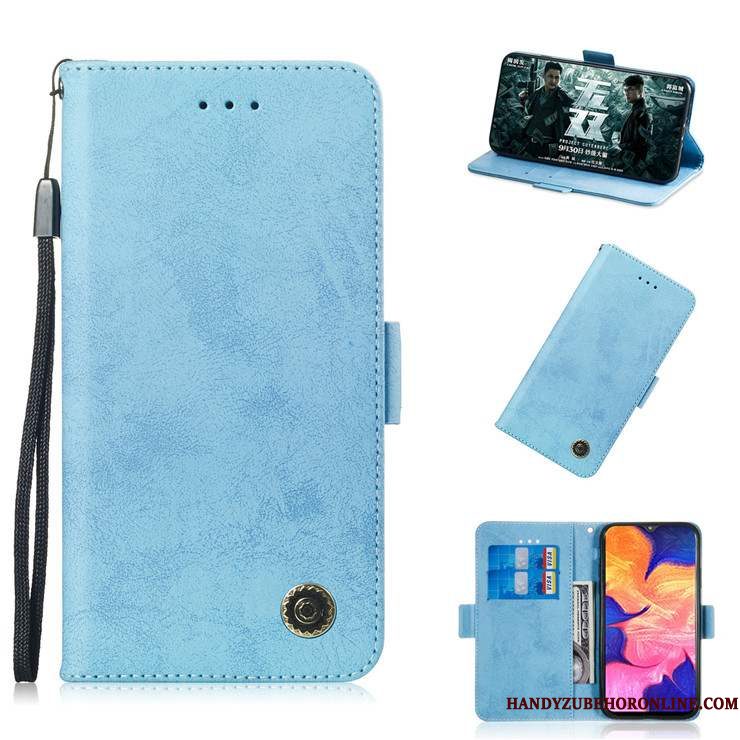 Hoesje Samsung Galaxy A10 Zacht Blauwtelefoon, Hoes Samsung Galaxy A10 Bescherming Anti-fall