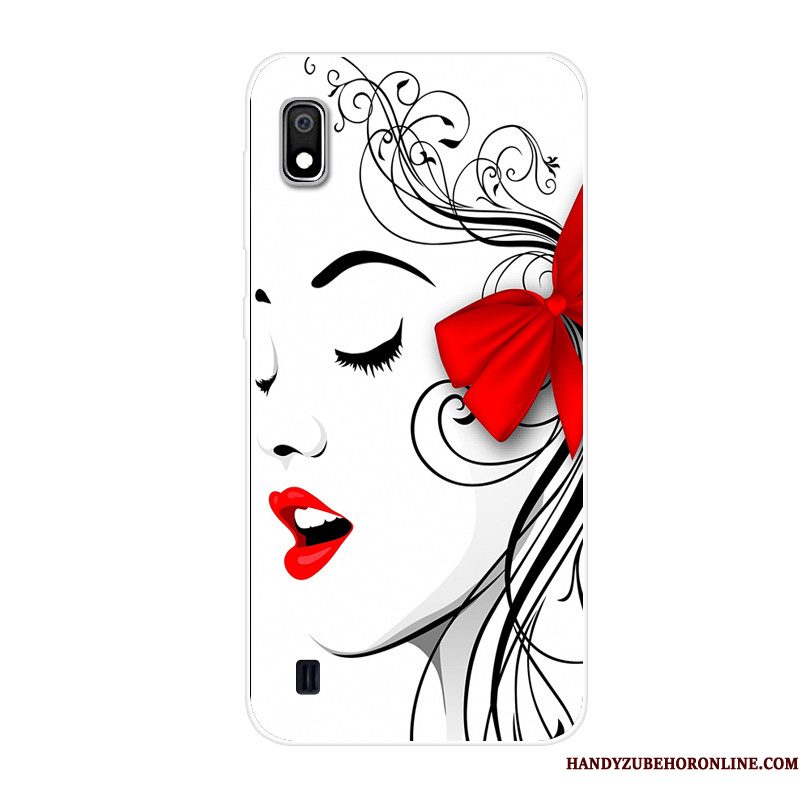 Hoesje Samsung Galaxy A10 Zakken Rood Anti-fall, Hoes Samsung Galaxy A10 Siliconen Telefoon Trend