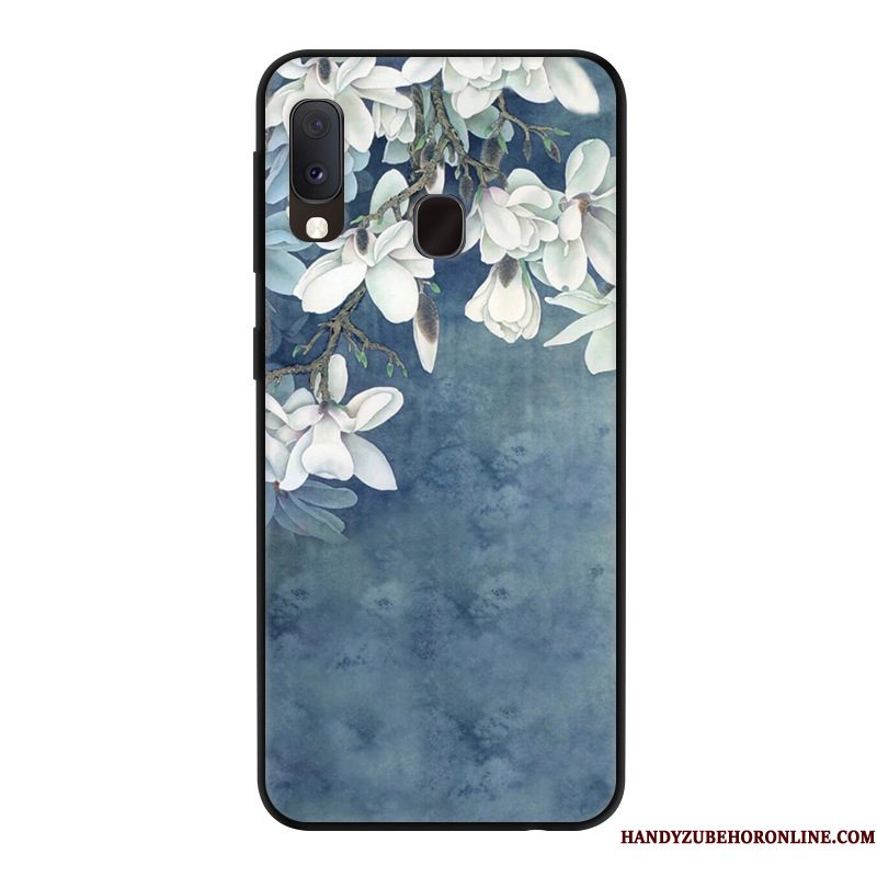 Hoesje Samsung Galaxy A20e Zacht Telefoon Anti-fall, Hoes Samsung Galaxy A20e Bescherming Geel Wind