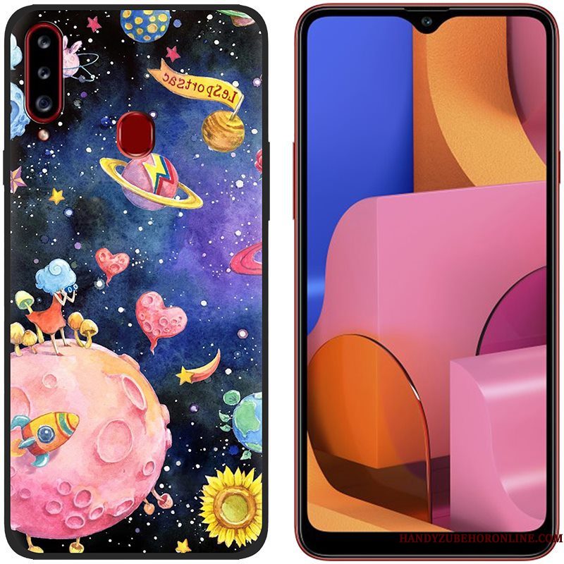 Hoesje Samsung Galaxy A20s Bescherming Doektelefoon, Hoes Samsung Galaxy A20s Siliconen Anti-fall