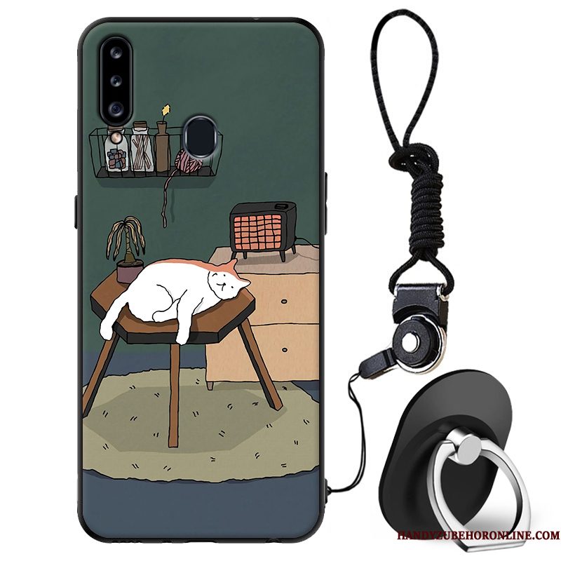 Hoesje Samsung Galaxy A20s Bescherming Eenvoudige Anti-fall, Hoes Samsung Galaxy A20s Zakken Minitelefoon