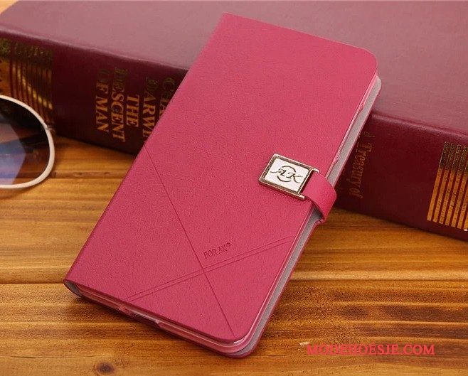 Hoesje Samsung Galaxy A3 2015 Leer Duntelefoon, Hoes Samsung Galaxy A3 2015 Bescherming Roze