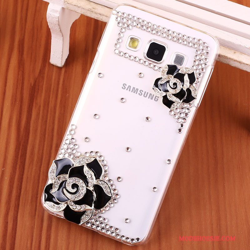 Hoesje Samsung Galaxy A3 2015 Strass Hard Anti-fall, Hoes Samsung Galaxy A3 2015 Bescherming Telefoon Goud