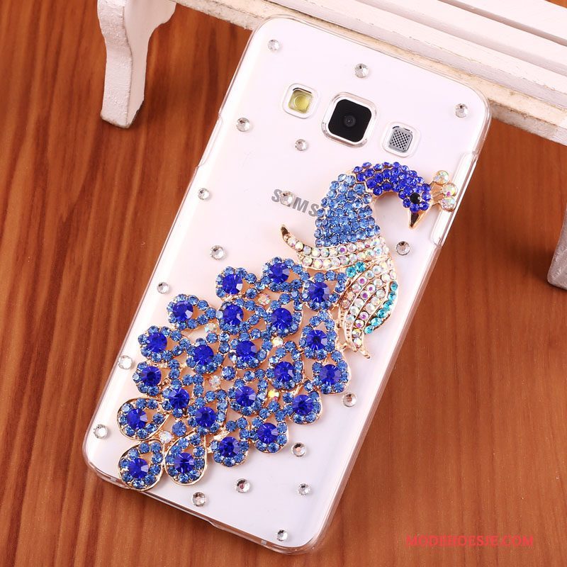 Hoesje Samsung Galaxy A3 2015 Strass Hard Anti-fall, Hoes Samsung Galaxy A3 2015 Bescherming Telefoon Goud