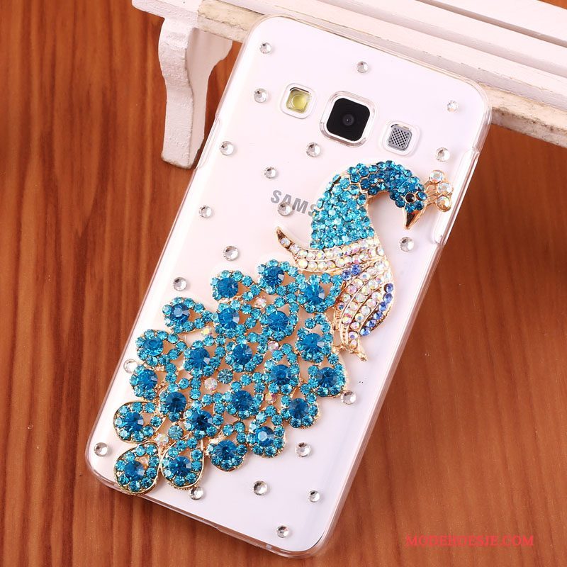 Hoesje Samsung Galaxy A3 2015 Strass Hard Anti-fall, Hoes Samsung Galaxy A3 2015 Bescherming Telefoon Goud