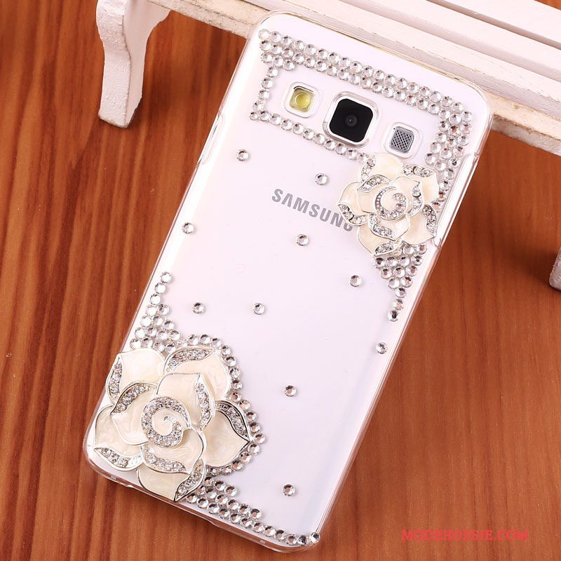 Hoesje Samsung Galaxy A3 2015 Strass Hard Anti-fall, Hoes Samsung Galaxy A3 2015 Bescherming Telefoon Goud