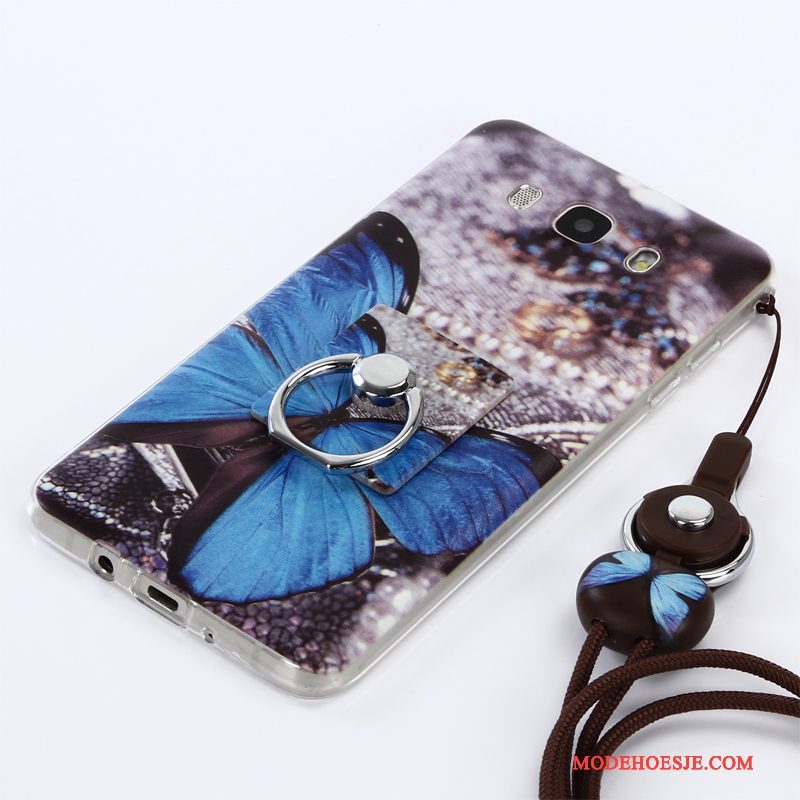 Hoesje Samsung Galaxy A3 2015 Zacht Telefoon Hanger, Hoes Samsung Galaxy A3 2015 Bescherming Wit Anti-fall