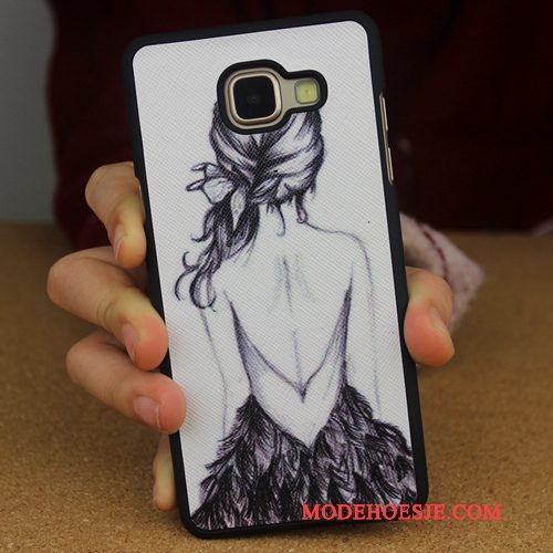 Hoesje Samsung Galaxy A3 2016 Kleur Hard Anti-fall, Hoes Samsung Galaxy A3 2016 Zacht Achterklep Schrobben