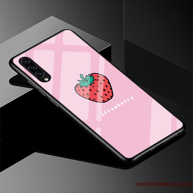 Hoesje Samsung Galaxy A30s Bescherming Telefoon Roze, Hoes Samsung Galaxy A30s Zakken Mooie Glas