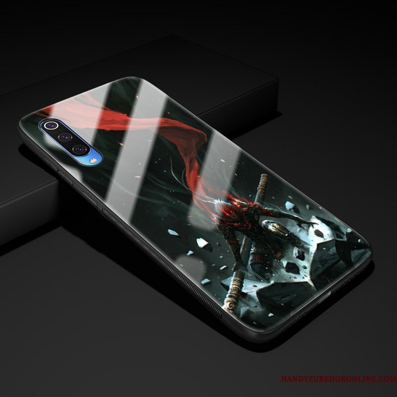 Hoesje Samsung Galaxy A30s Bescherming Zwart Net Red, Hoes Samsung Galaxy A30s Telefoon Glas