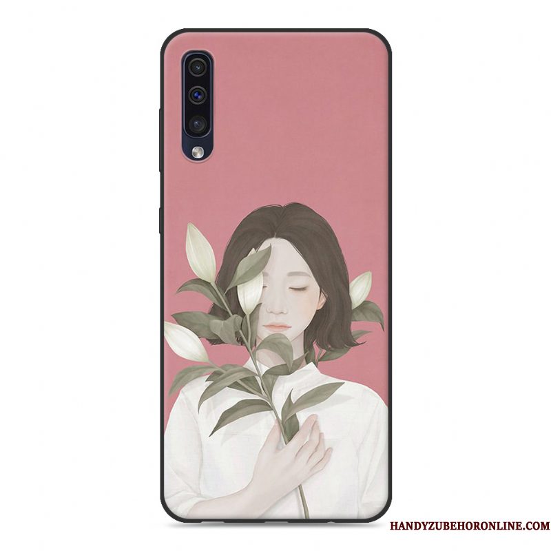 Hoesje Samsung Galaxy A30s Scheppend Wit Persoonlijk, Hoes Samsung Galaxy A30s Zacht Telefoon Trend