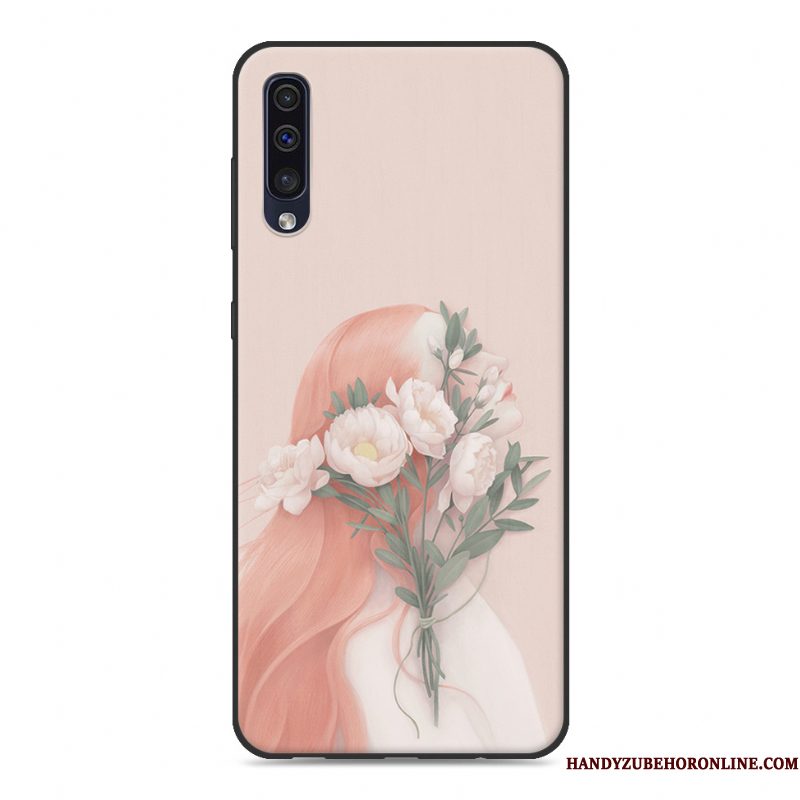 Hoesje Samsung Galaxy A30s Scheppend Wit Persoonlijk, Hoes Samsung Galaxy A30s Zacht Telefoon Trend