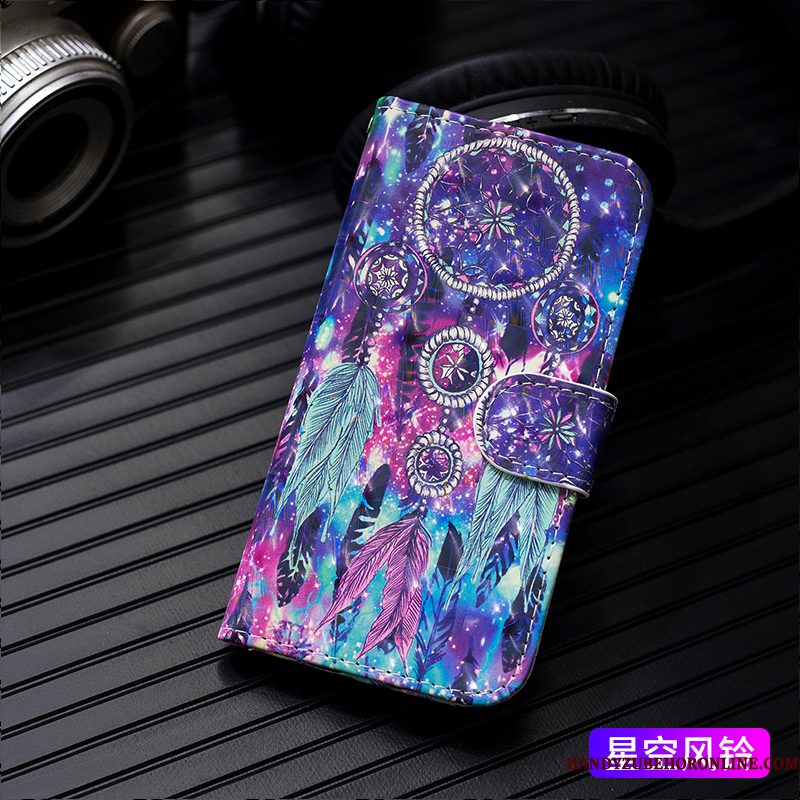 Hoesje Samsung Galaxy A30s Zakken Net Red Trendy Merk, Hoes Samsung Galaxy A30s Folio Telefoon Wit