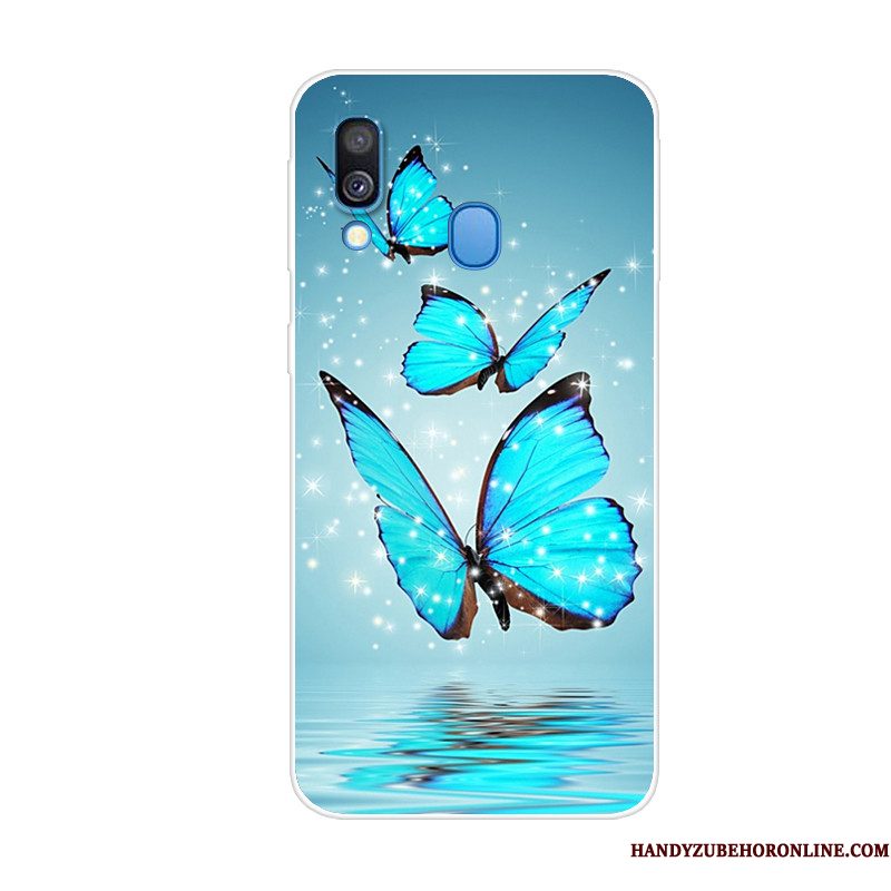 Hoesje Samsung Galaxy A40 Siliconen Anti-fall Trend, Hoes Samsung Galaxy A40 Zacht Telefoon Dierlijk