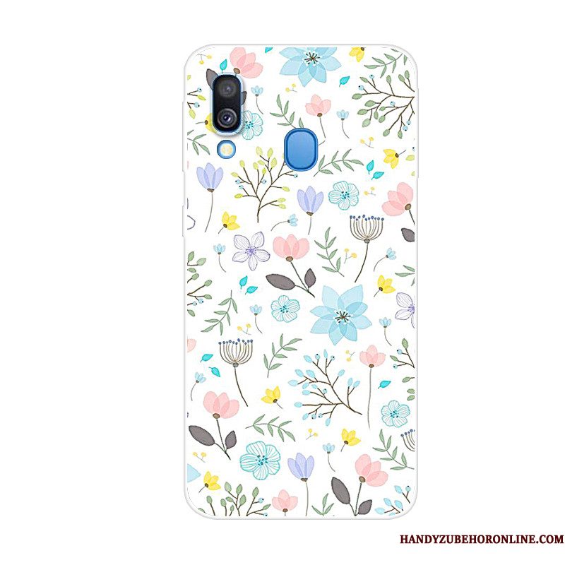 Hoesje Samsung Galaxy A40 Siliconen Anti-fall Trend, Hoes Samsung Galaxy A40 Zacht Telefoon Dierlijk