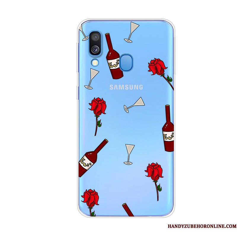 Hoesje Samsung Galaxy A40 Siliconen Anti-fall Trend, Hoes Samsung Galaxy A40 Zacht Telefoon Dierlijk