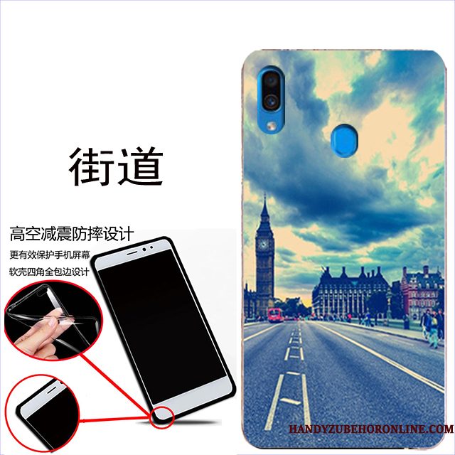 Hoesje Samsung Galaxy A40 Zacht Rood, Hoes Samsung Galaxy A40 Bescherming