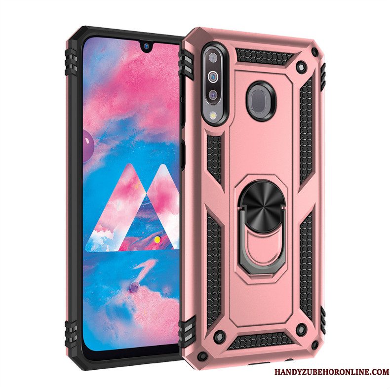 Hoesje Samsung Galaxy A40s Ondersteuning Hardtelefoon, Hoes Samsung Galaxy A40s Magnetisch Zilver