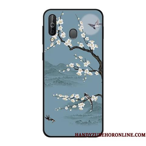 Hoesje Samsung Galaxy A40s Zacht Windtelefoon, Hoes Samsung Galaxy A40s Bescherming Zwart Schrobben