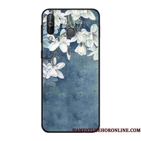 Hoesje Samsung Galaxy A40s Zacht Windtelefoon, Hoes Samsung Galaxy A40s Bescherming Zwart Schrobben