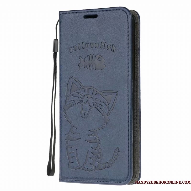 Hoesje Samsung Galaxy A41 Folio Kaart Grijs, Hoes Samsung Galaxy A41 Zakken Telefoon Anti-fall