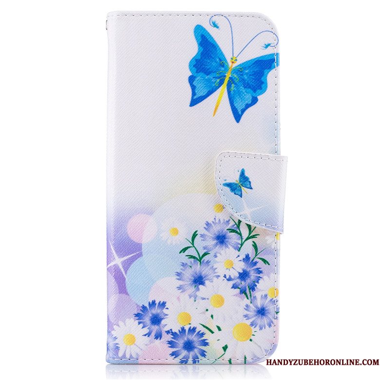 Hoesje Samsung Galaxy A41 Leer Blauwtelefoon, Hoes Samsung Galaxy A41 Bescherming Trend Anti-fall