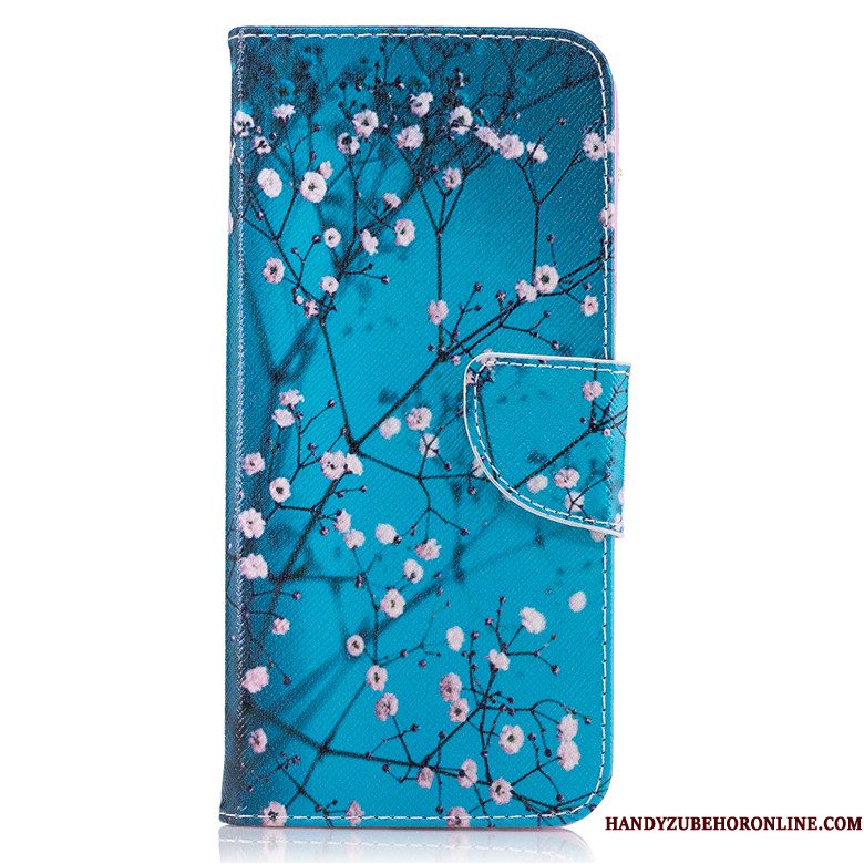 Hoesje Samsung Galaxy A41 Leer Blauwtelefoon, Hoes Samsung Galaxy A41 Bescherming Trend Anti-fall