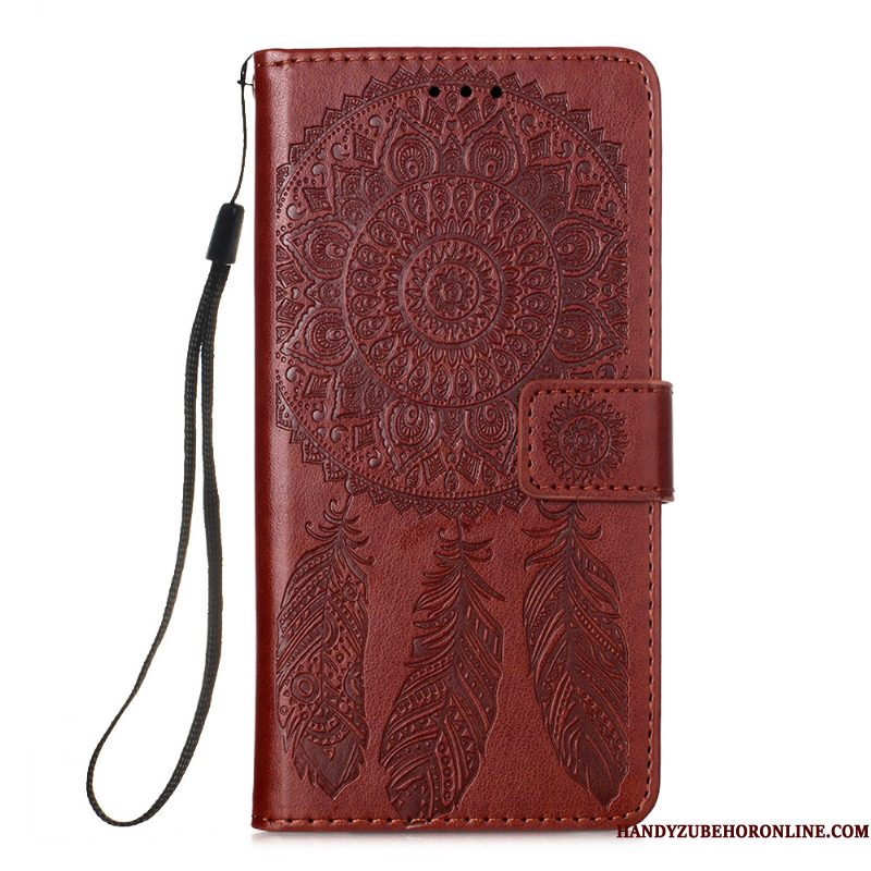 Hoesje Samsung Galaxy A41 Leer Purpertelefoon, Hoes Samsung Galaxy A41 Folio