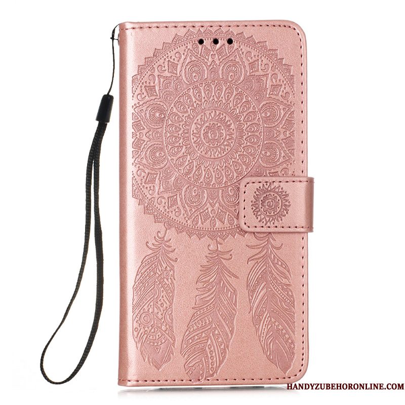 Hoesje Samsung Galaxy A41 Leer Purpertelefoon, Hoes Samsung Galaxy A41 Folio