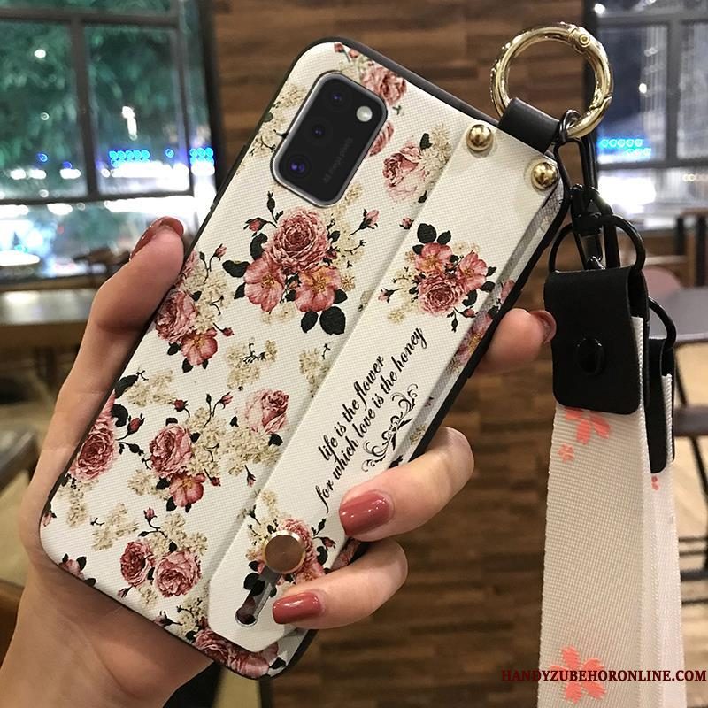 Hoesje Samsung Galaxy A41 Ondersteuning Bloemen Trend, Hoes Samsung Galaxy A41 Zacht Minitelefoon