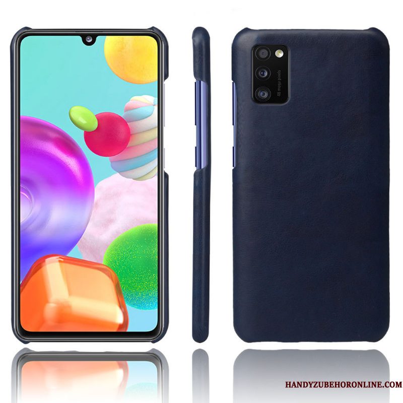 Hoesje Samsung Galaxy A41 Zakken Lichte En Dun Oranje, Hoes Samsung Galaxy A41 Leer Kwaliteittelefoon