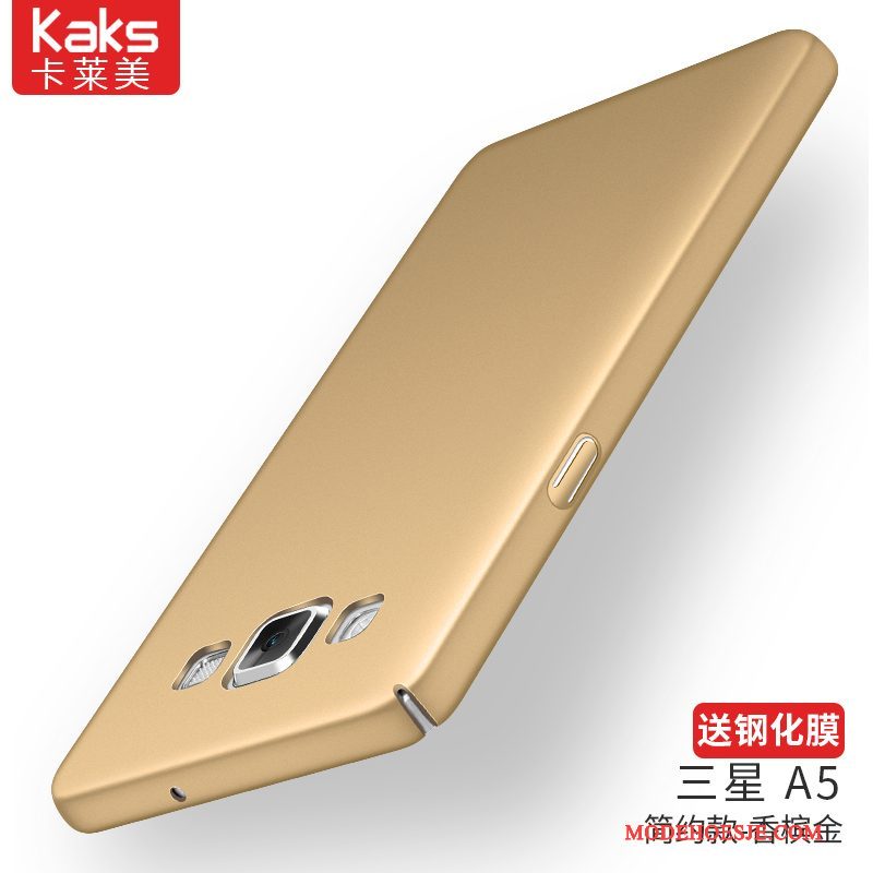 Hoesje Samsung Galaxy A5 2015 Bescherming Goud Achterklep, Hoes Samsung Galaxy A5 2015 Hard Lichte En Dun