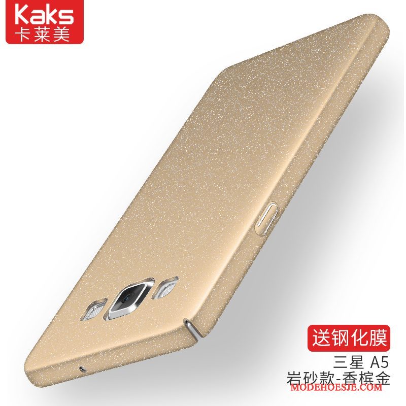 Hoesje Samsung Galaxy A5 2015 Bescherming Goud Achterklep, Hoes Samsung Galaxy A5 2015 Hard Lichte En Dun