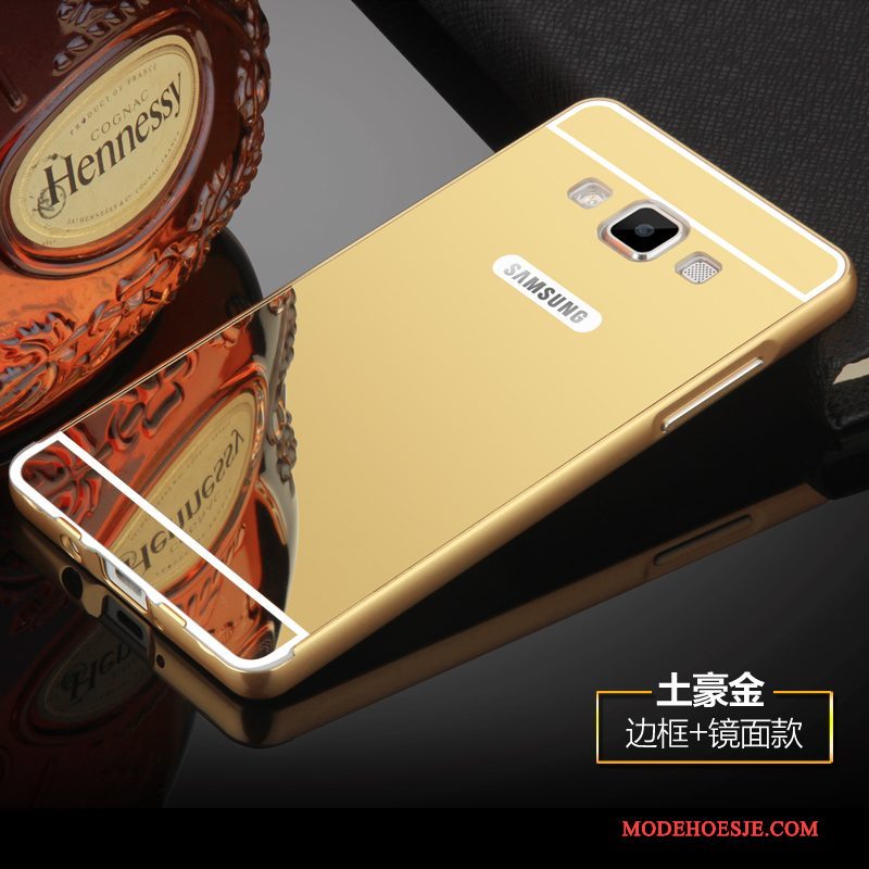 Hoesje Samsung Galaxy A5 2015 Metaal Hoge Goud, Hoes Samsung Galaxy A5 2015 Bescherming Hardtelefoon