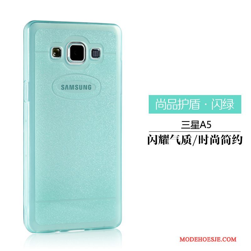 Hoesje Samsung Galaxy A5 2015 Siliconen Lichte En Dun Wit, Hoes Samsung Galaxy A5 2015 Zacht Doorzichtigtelefoon