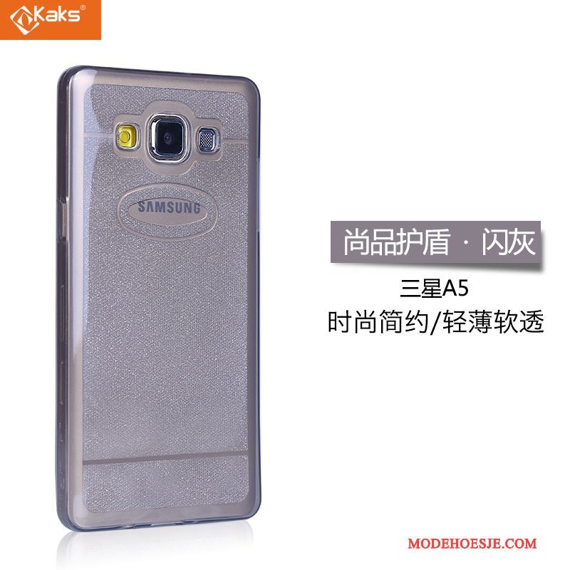 Hoesje Samsung Galaxy A5 2015 Siliconen Lichte En Dun Wit, Hoes Samsung Galaxy A5 2015 Zacht Doorzichtigtelefoon