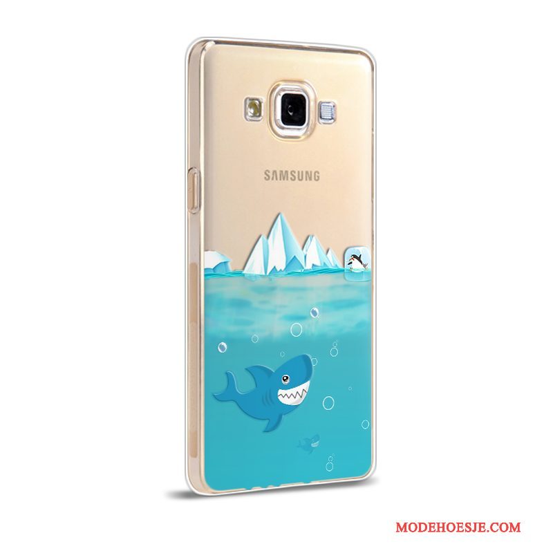 Hoesje Samsung Galaxy A5 2015 Zacht Anti-falltelefoon, Hoes Samsung Galaxy A5 2015 Bescherming Blauw