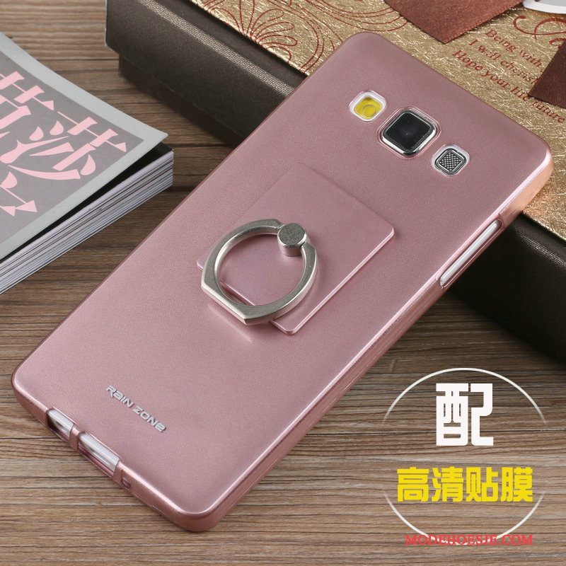 Hoesje Samsung Galaxy A5 2015 Zacht Telefoon Trend, Hoes Samsung Galaxy A5 2015 Bescherming Roze Schrobben