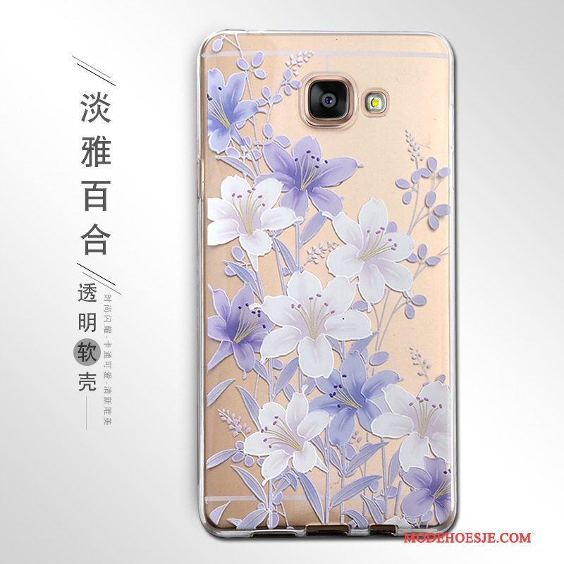 Hoesje Samsung Galaxy A5 2016 Bescherming Telefoon Blauw, Hoes Samsung Galaxy A5 2016 Reliëf