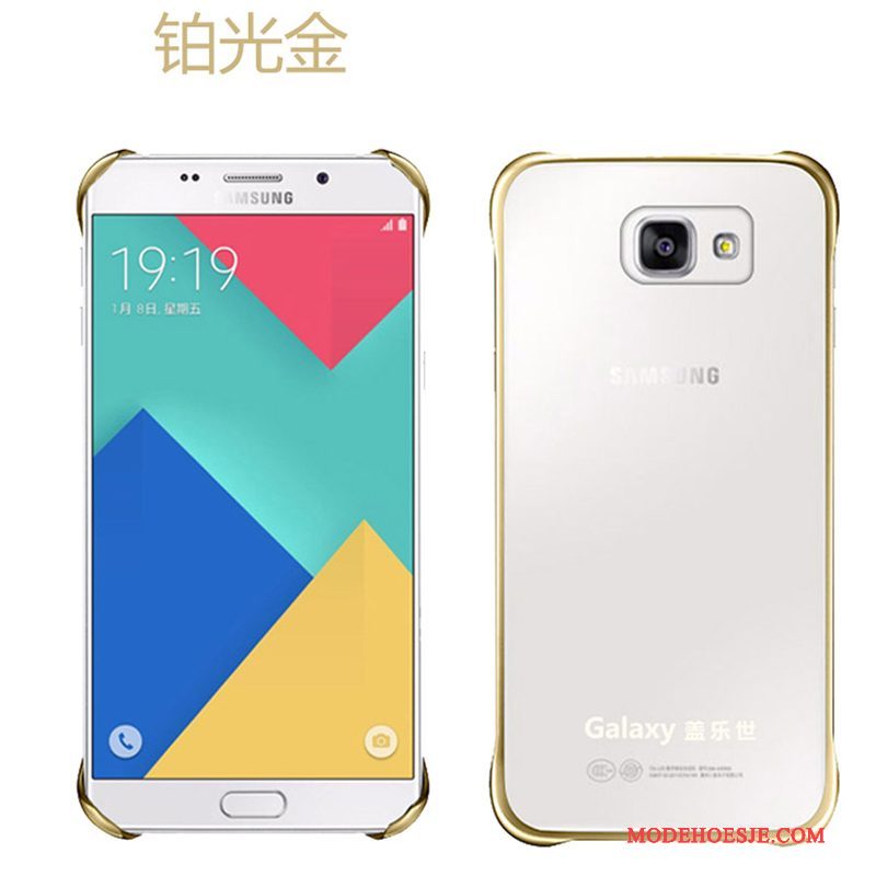 Hoesje Samsung Galaxy A5 2016 Doorzichtig Achterklep, Hoes Samsung Galaxy A5 2016 Rose Goud Trend